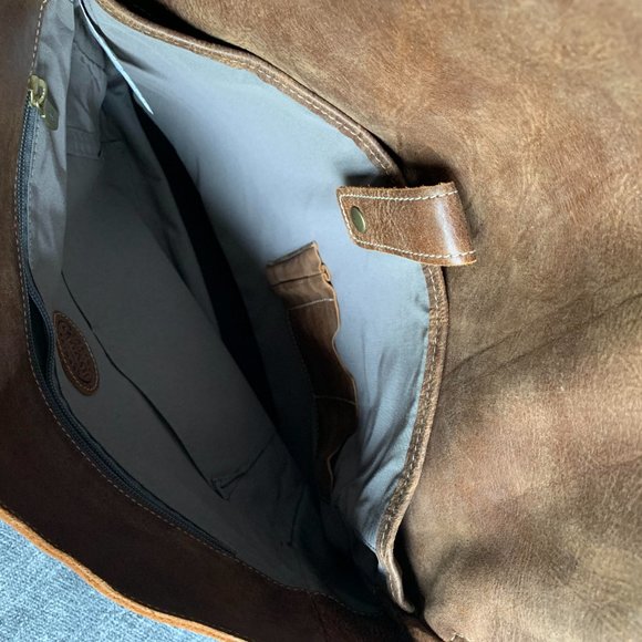 Roots Modern Satchel Tribe Leather Bag - Picture 2 of 4